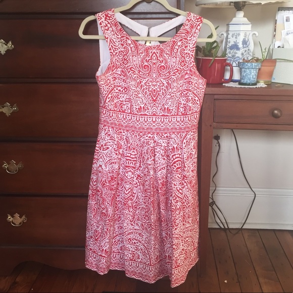 Dress Barn Dresses & Skirts - Retro / Vintage Inspired Red White A Line Dress